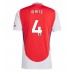 Arsenal Ben White #4 Domácí Dres 2024-25 Krátkým Rukávem